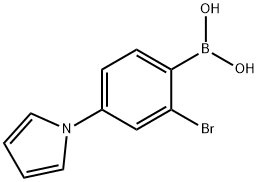 2-Bromo-4-(1H-pyrrol-1-yl)phenylboronic acid Struktur