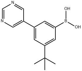 3-(tert-Butyl)-5-(pyrimidin-5-yl)phenylboronic acid|