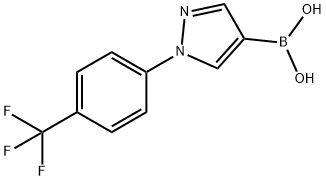 1-(4-Trifluoromethylphenyl)-1H-pyrazole-4-boronic acid Struktur