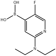 5-Fluoro-2-(diethylamino)pyridine-4-boronic acid Struktur