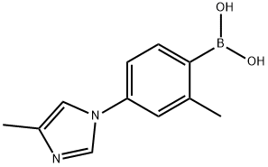 2-Methyl-4-(4-methylimidazol-1-yl)phenylboronic acid Structure