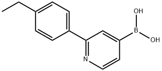 2-(4-Ethylphenyl)pyridine-4-boronic acid 化学構造式