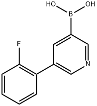 5-(2-Fluorophenyl)pyridine-3-boronic acid, 2225172-51-8, 结构式