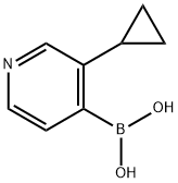 3-(Cyclopropyl)pyridine-4-boronic acid Structure