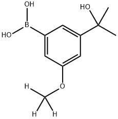 3-(1-Hydroxy-1-methylethyl)-5-(methoxy-d3)-phenylboronic acid|