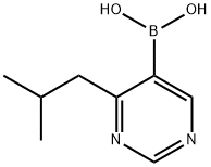 4-(iso-Butyl)pyrimidine-5-boronic acid Struktur