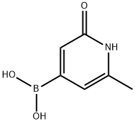 2-Methyl-6-(hydroxy)pyridine-4-boronic acid Struktur