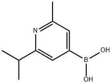 2-Methyl-6-(iso-propyl)pyridine-4-boronic acid 结构式