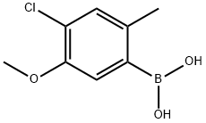 4-Chloro-3-methoxy-6-methylphenylboronic acid Struktur