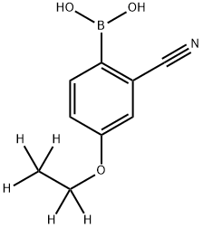 2-Cyano-4-(ethoxy-d5)-phenylboronic acid Struktur