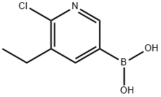 6-Chloro-5-ethylpyridine-3-boronic acid Struktur