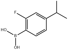 2-Fluoro-4-(iso-propyl)phenylboronic acid Structure