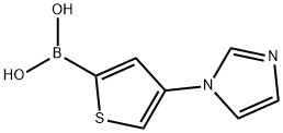 4-(Imidazol-1-yl)thiophene-2-boronic acid Struktur