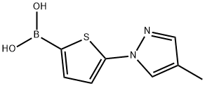 5-(4-Methyl-1H-pyrazol-1-yl)thiophene-2-boronic acid Structure