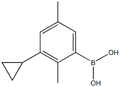 2,5-Dimethyl-3-cyclopropylphenylboronic acid,2225176-23-6,结构式