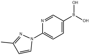 2-(3-Methyl-1H-pyrazol-1-yl)pyridine-5-boronic acid Structure
