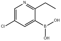 5-Chloro-2-ethylpyridine-3-boronic acid,2225176-65-6,结构式