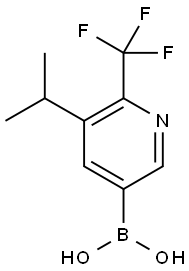 5-(iso-Propyl)-6-trifluoromethylpyridine-3-boronic acid, 2225176-68-9, 结构式