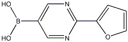(2-(furan-2-yl)pyrimidin-5-yl)boronic acid 结构式