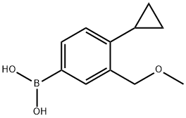 4-Cyclopropyl-3-(methoxymethyl)phenylboronic acid Structure