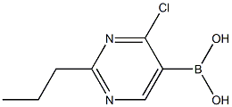 4-Chloro-2-(n-propyl)pyrimidine-5-boronic acid Structure