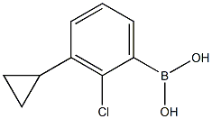 3-(Cyclopropyl)-2-(chloro)phenylboronic acid Struktur