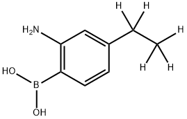 2-Amino-4-(ethyl-d5)-phenylboronic acid Struktur