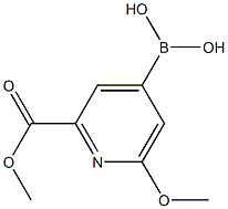 [2-(METHOXYCARBONYL)-6-METHOXYPYRIDIN-4-YL]BORONIC ACID Structure