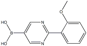 (2-(2-methoxyphenyl)pyrimidin-5-yl)boronic acid 化学構造式