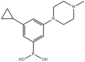 2225181-08-6 3-Cyclopropyl-5-(N-methylpiperazin-1-yl)phenylboronic acid