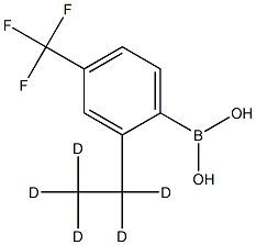 4-Trifluoromethyl-2-(ethyl-d5)-phenylboronic acid,2225181-70-2,结构式