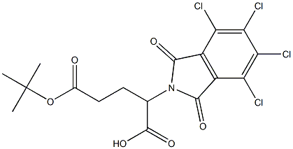 5-(tert-butoxy)-5-oxo-2-(4,5,6,7-tetrachloro-1,3-dioxoisoindolin-2-yl)pentanoic acid 结构式