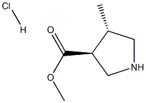 methyl (3S,4S)-4-methylpyrrolidine-3-carboxylate hydrochloride Structure