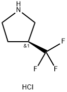 (S)-3-(trifluoromethyl)pyrrolidine hydrochloride Struktur