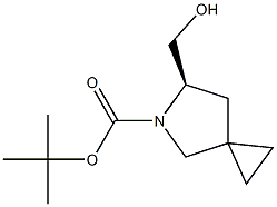 tert-butyl (R)-6-(hydroxymethyl)-5-azaspiro[2.4]heptane-5-carboxylate Struktur