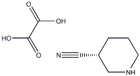 (3R)-piperidine-3-carbonitrile oxalic acid Struktur