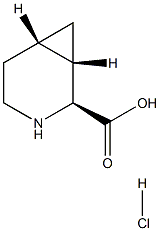 (1S,2S,6S)-3-azabicyclo[4.1.0]heptane-2-carboxylic acid hydrochloride Struktur