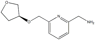 (S)-(6-(((tetrahydrofuran-3-yl)oxy)methyl)pyridin-2-yl)methanamine Struktur