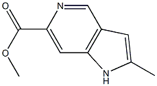 methyl 2-methyl-1H-pyrrolo[3,2-c]pyridine-6-carboxylate 化学構造式