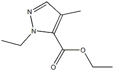 ethyl 1-ethyl-4-methyl-1H-pyrazole-5-carboxylate 化学構造式