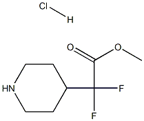 methyl 2,2-difluoro-2-(piperidin-4-yl)acetate hydrochloride,2227206-34-8,结构式