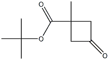 tert-butyl 1-methyl-3-oxo-cyclobutanecarboxylate Struktur