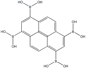 1,3,6,8-Pyrenetetra boronic acid Structure