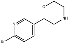 2-(6-bromopyridin-3-yl)morpholine Struktur