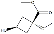 methyl cis-3-hydroxy-1-methoxycyclobutane-1-carboxylate|