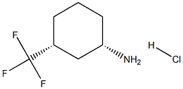 (1S,3R)-3-(三氟甲基)环己-1-胺盐酸盐,2231665-11-3,结构式