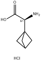 (S)-2-Amino-2-(bicyclo[1.1.1]pentan-1-yl)acetic acid hydrochloride Struktur