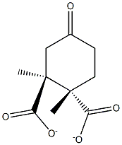 1,2-dimethyl (1S,2S)-4-oxocyclohexane-1,2-dicarboxylate 结构式