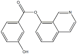 isoquinolin-8-yl 3-hydroxybenzoate Struktur