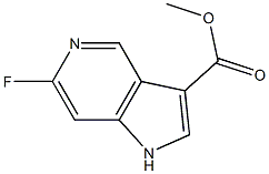 methyl 6-fluoro-1H-pyrrolo[3,2-c]pyridine-3-carboxylate Structure